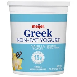 Meijer Greek Nonfat Yogurt, Vanilla