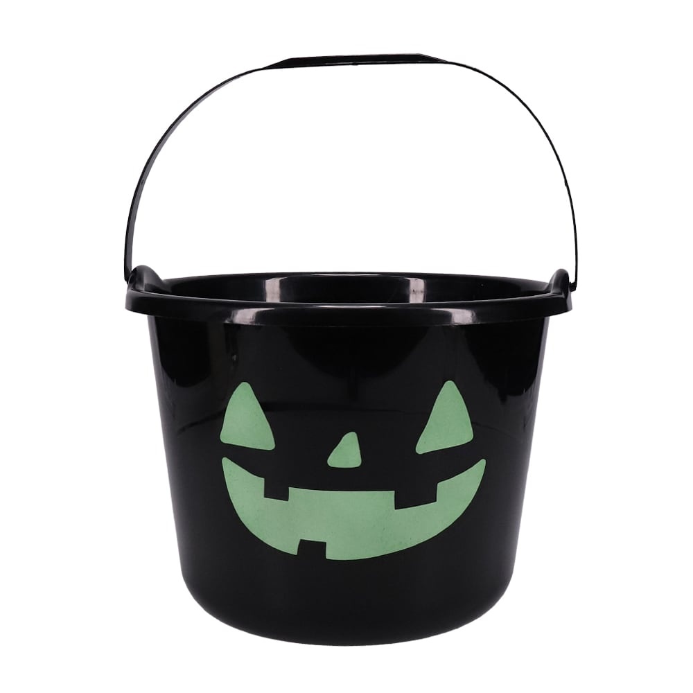 slide 1 of 1, Holiday Home Glow Treat Bucket - Black, 1 ct