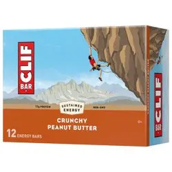 CLIF Bar Crunchy Peanut Butter Energy Bars - 12ct