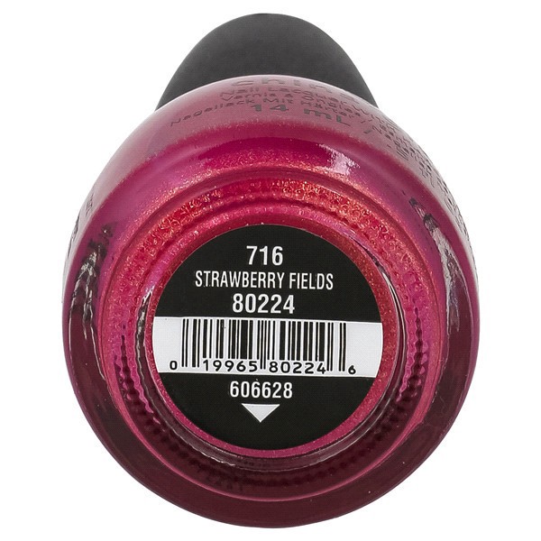 slide 9 of 13, China Glaze Nail Lacquer With Hardeners Strawberry Fields, 1 ct