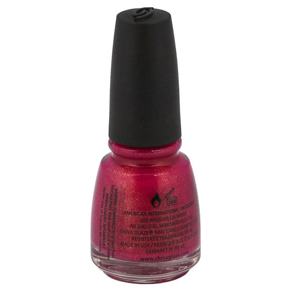 slide 5 of 13, China Glaze Nail Lacquer With Hardeners Strawberry Fields, 1 ct