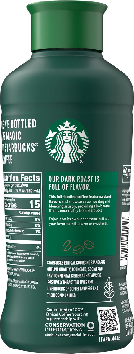 slide 4 of 7, Starbucks Iced Coffee Premium Coffee Beverage, Dark Roast, 48 fl oz