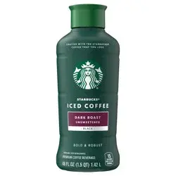 Starbucks Discoveries Unsweetened Dark Roast Iced Coffee - 48 fl oz