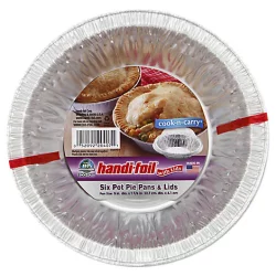 Handi-Foil Pot Pie Pan With Lid
