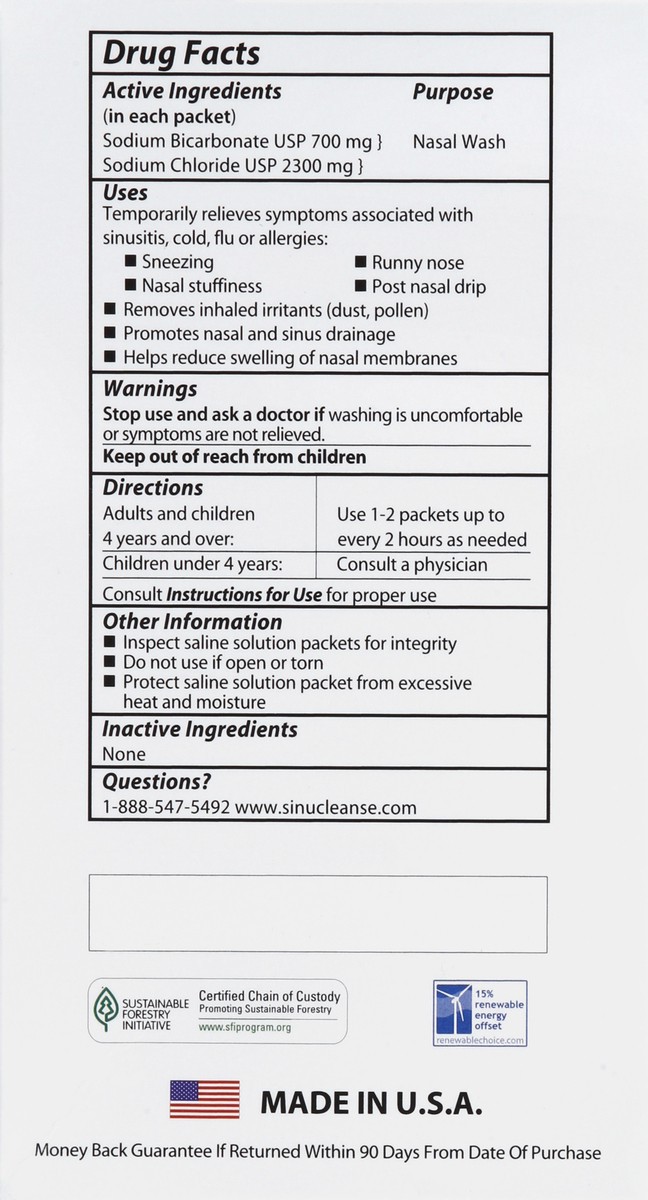 slide 6 of 7, SinuCleanse Saline Refills 60 ea, 60 ct