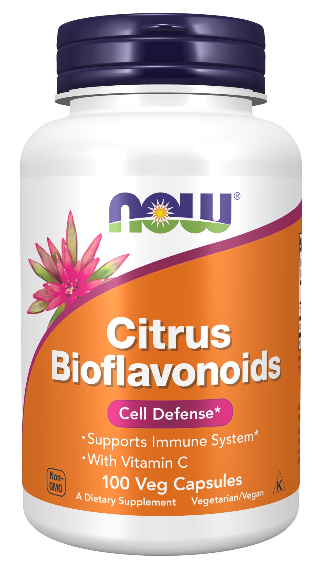 slide 1 of 4, NOW Supplements Citrus Bioflavonoids – 100 Veg Capsules, 100 ct
