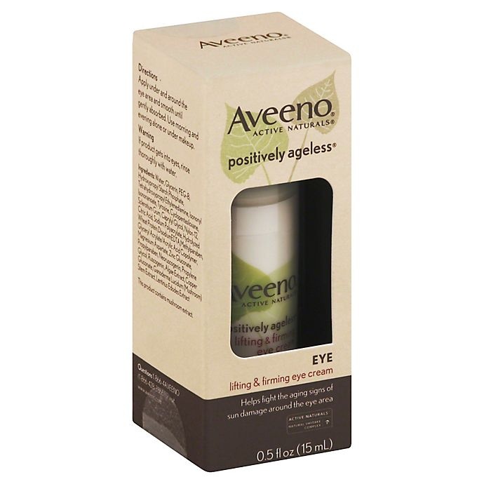 slide 1 of 1, Aveeno Active Naturals Positively Ageless Firming Eye Cream, 0.5 oz