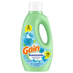 Gain Suavizante Liquid Fabric Conditioner, 58 loads, 50 fl oz, Blue Blossoms
