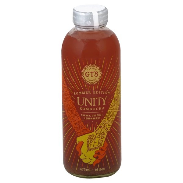slide 1 of 1, GT's Kombucha, Cherry, Coconut, Lemongrass - 16 oz, 16 oz