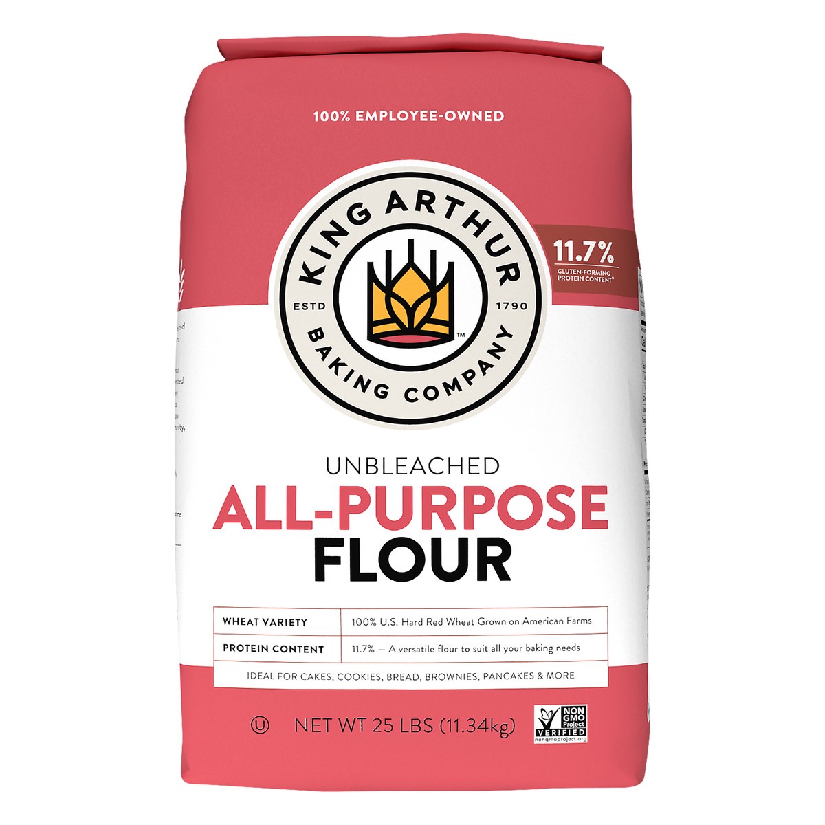 slide 2 of 10, King Arthur Baking Unbleached All-Purpose Flour 25 lb, 25 lb