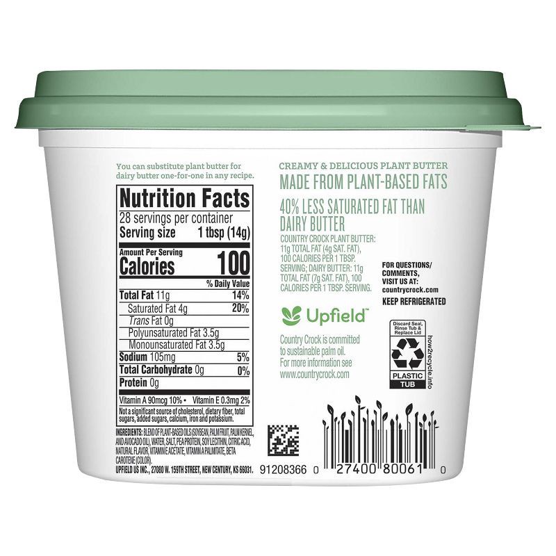 slide 2 of 6, Country Crock Plant Based Avocado Oil Spreadable Tub - 14oz, 14 oz