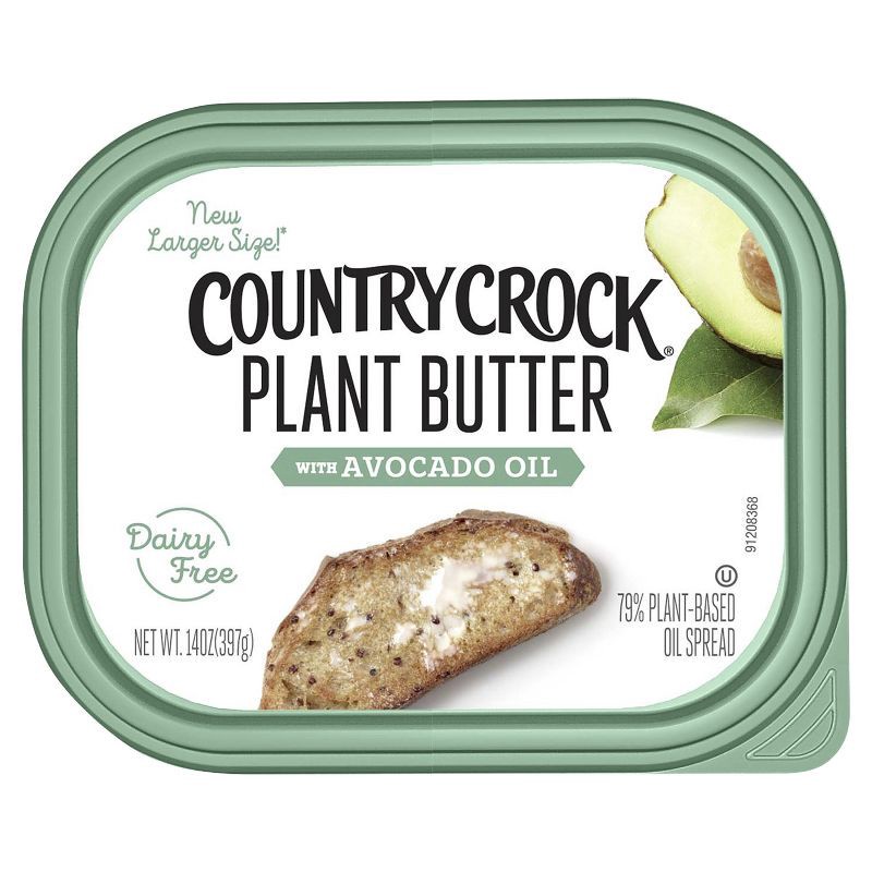 slide 3 of 6, Country Crock Plant Based Avocado Oil Spreadable Tub - 14oz, 14 oz