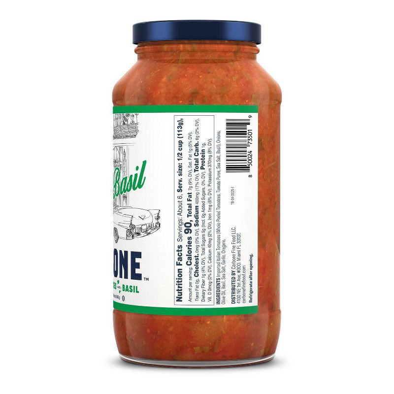 slide 3 of 10, Carbone Tomato Basil Sauce - 24oz, 24 oz