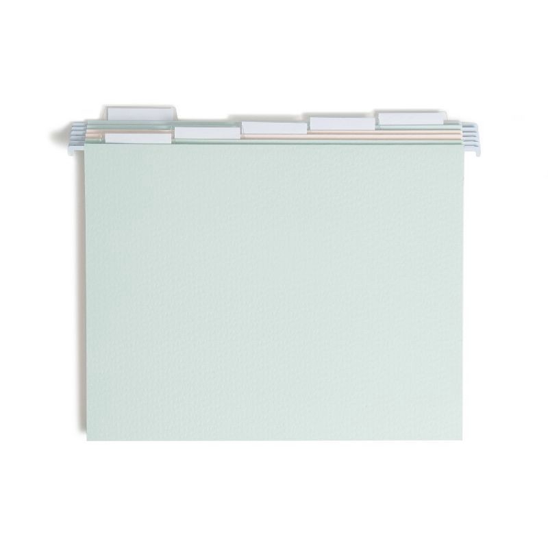 slide 5 of 8, U Brands 6ct 6 Pockets Hanging File Folders - Debossed Pastels: Office Supplies, File Organizer, Multicolored, 40 Sheet Capacity, 6 ct, 40 sheets