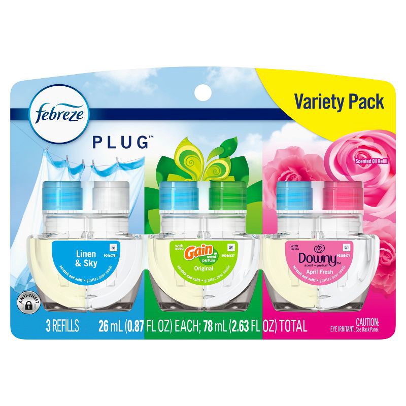 slide 2 of 16, Febreze Odor-Fighting Fade Defy Plug Air Freshener - 2.63 fl oz/3pk, 3 ct; 2.63 fl oz