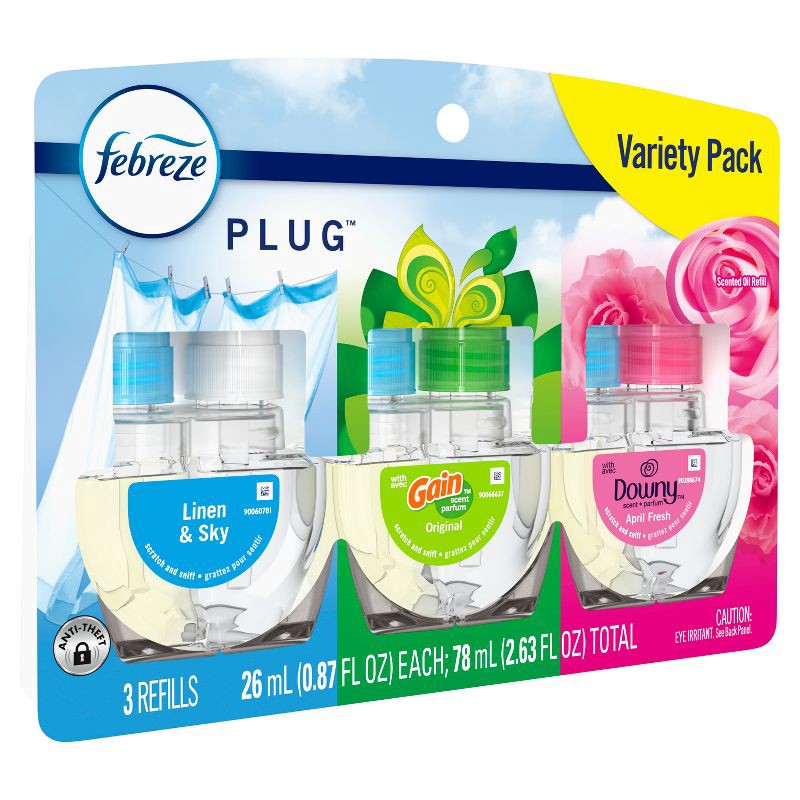 slide 16 of 16, Febreze Odor-Fighting Fade Defy Plug Air Freshener - 2.63 fl oz/3pk, 3 ct; 2.63 fl oz