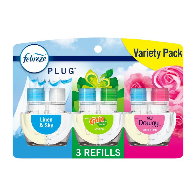 slide 1 of 16, Febreze Odor-Fighting Fade Defy Plug Air Freshener - 2.63 fl oz/3pk, 3 ct; 2.63 fl oz