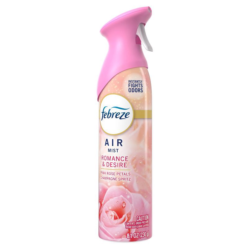 slide 12 of 12, Febreze Air Mist Odor-Fighting Air Freshener - Pink Rose Petals - 8.1oz, 8.1 oz