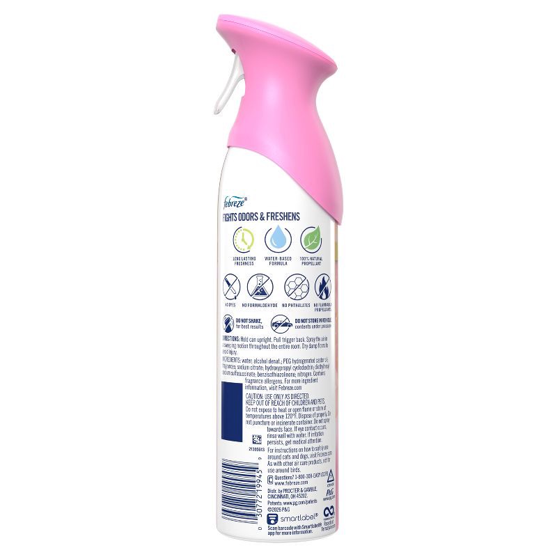slide 2 of 12, Febreze Air Mist Odor-Fighting Air Freshener - Pink Rose Petals - 8.1oz, 8.1 oz