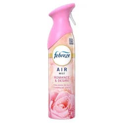 Febreze Air Mist Odor-Fighting Air Freshener - Pink Rose Petals - 8.1oz: Dye-Free, Phthalate-Free