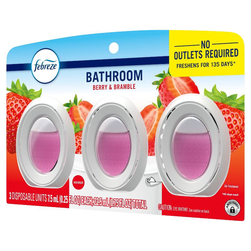 slide 12 of 14, Febreze Berry & Bramble Bathroom Air Freshener - 3ct, 3 ct