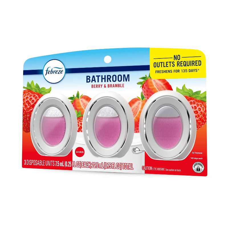 slide 13 of 14, Febreze Berry & Bramble Bathroom Air Freshener - 3ct, 3 ct