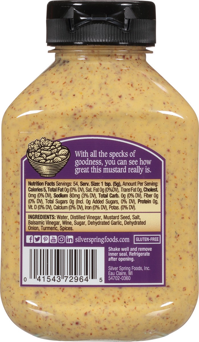 slide 13 of 14, Silver Spring Complex & Robust Stone Ground Mustard 9.5 oz, 9.5 oz
