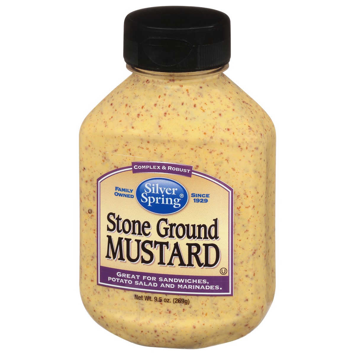 slide 3 of 14, Silver Spring Complex & Robust Stone Ground Mustard 9.5 oz, 9.5 oz