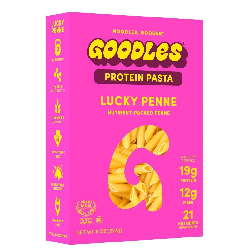 slide 1 of 6, Goodles Dry Protein Pasta Lucky Penne - 8 oz, 8 oz