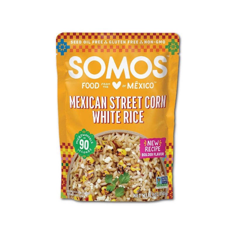 slide 1 of 6, SOMOS FOODS Somos Street Corn White Rice Ready to Eat - 8.8oz, 8.8 oz