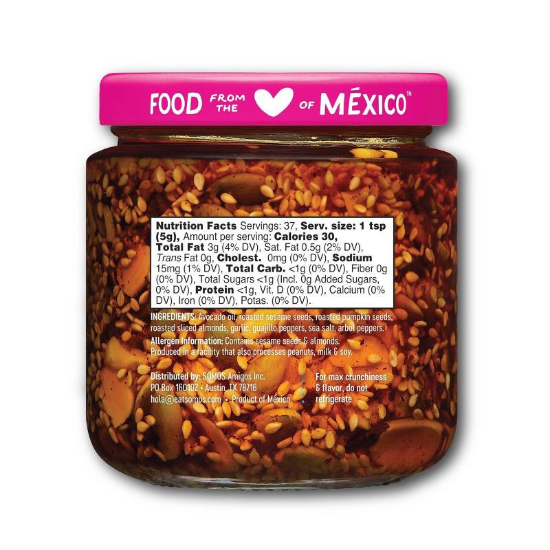 slide 2 of 6, SOMOS FOODS Somos Mexican Chili Crisp with Nuts and Seeds - 6.5oz, 6.5 oz