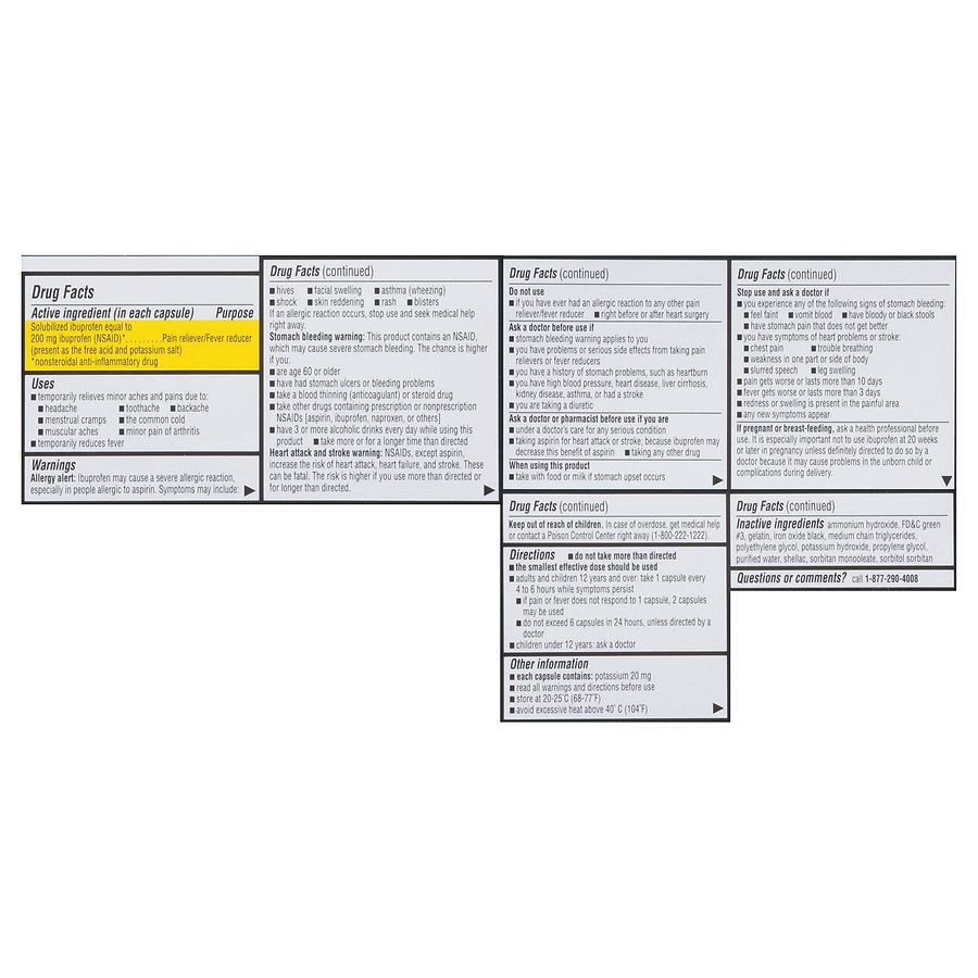 slide 5 of 5, Walgreens Ibuprofen 200 mg Softgels, 40 ct
