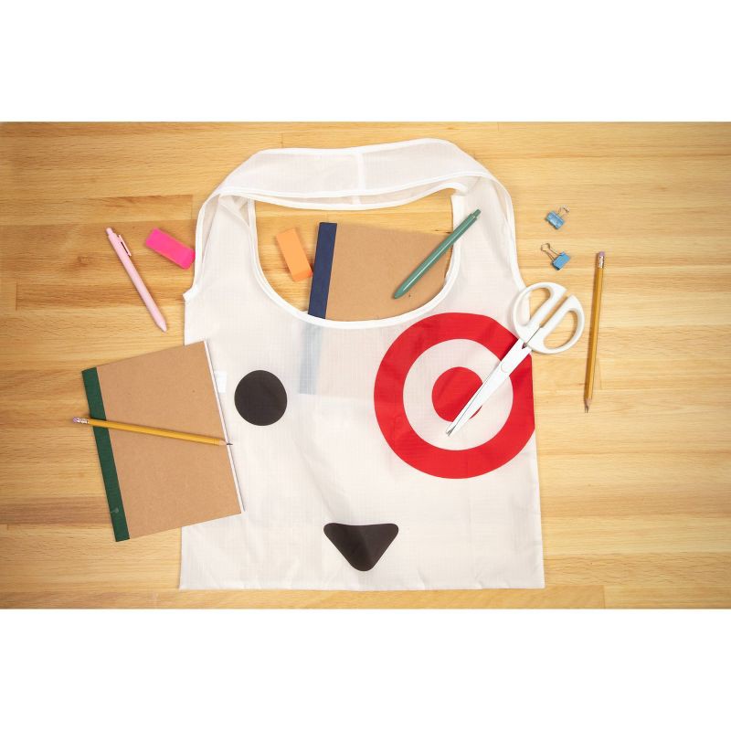 slide 2 of 5, Reusable Bag Foldable Pocket Bag Bullseye Dog, 1 ct