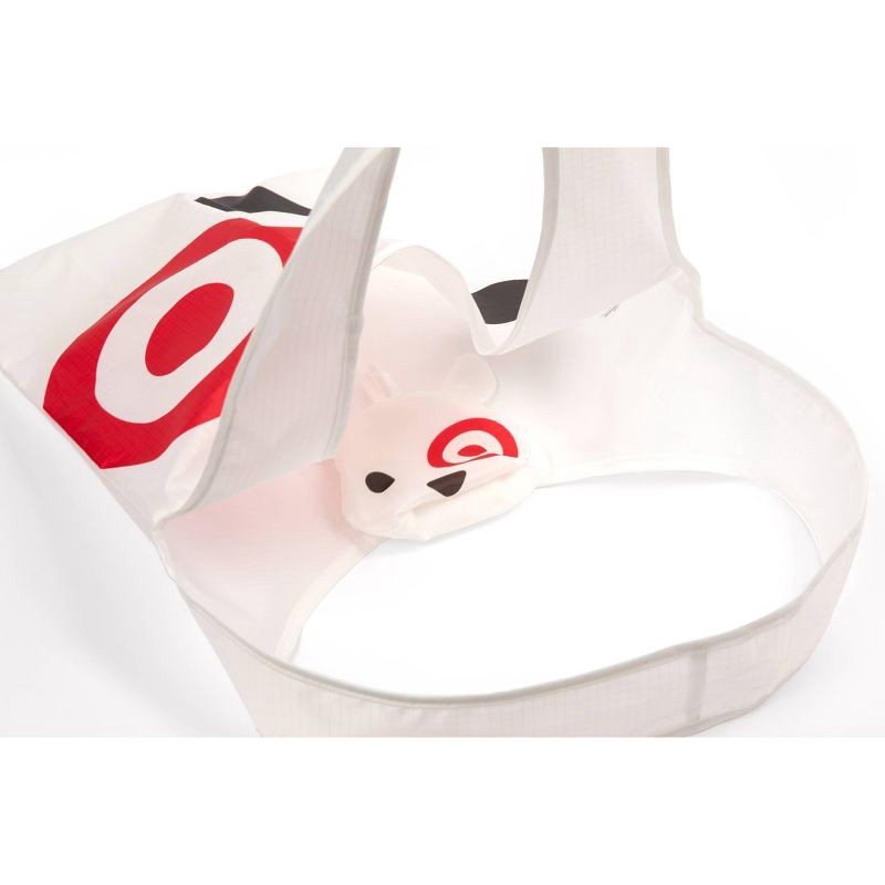 slide 3 of 5, Reusable Bag Foldable Pocket Bag Bullseye Dog, 1 ct