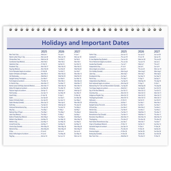 slide 7 of 8, 2025 At-A-Glance Quicknotes Monthly Wall Calendar, 11"" X 8"", Traditional, January 2025 To December 2025, Pm5028, 1 ct
