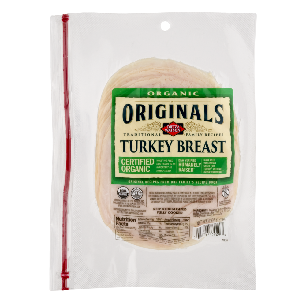 slide 1 of 1, Dietz & Watson Originals Orig Turkey Breast, 6 oz