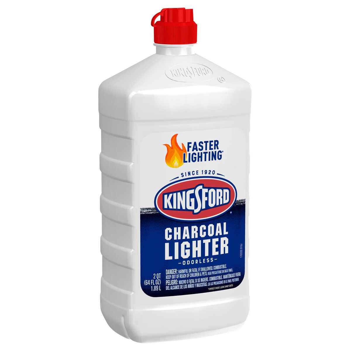 slide 5 of 8, Kingsford Odorless Charcoal Lighter Fluid, 64 fl oz