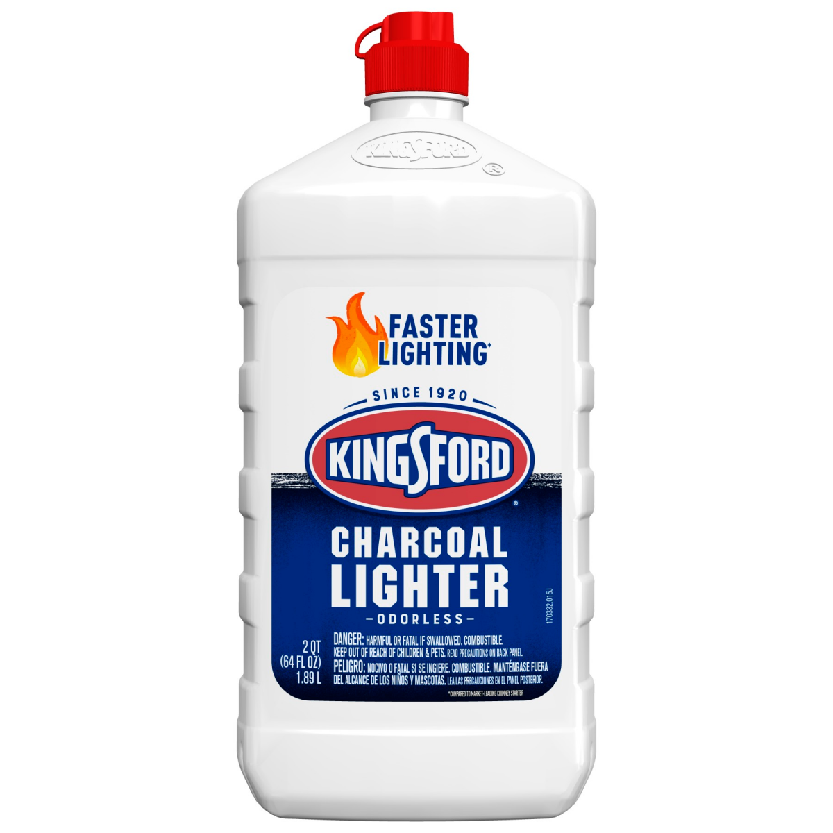 slide 1 of 8, Kingsford Odorless Charcoal Lighter Fluid, 64 fl oz