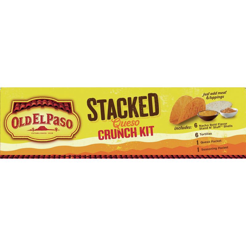 slide 7 of 7, Old El Paso Stacked Queso Crunch Kit - 13.25oz / 6ct, 13.25 oz, 6 ct