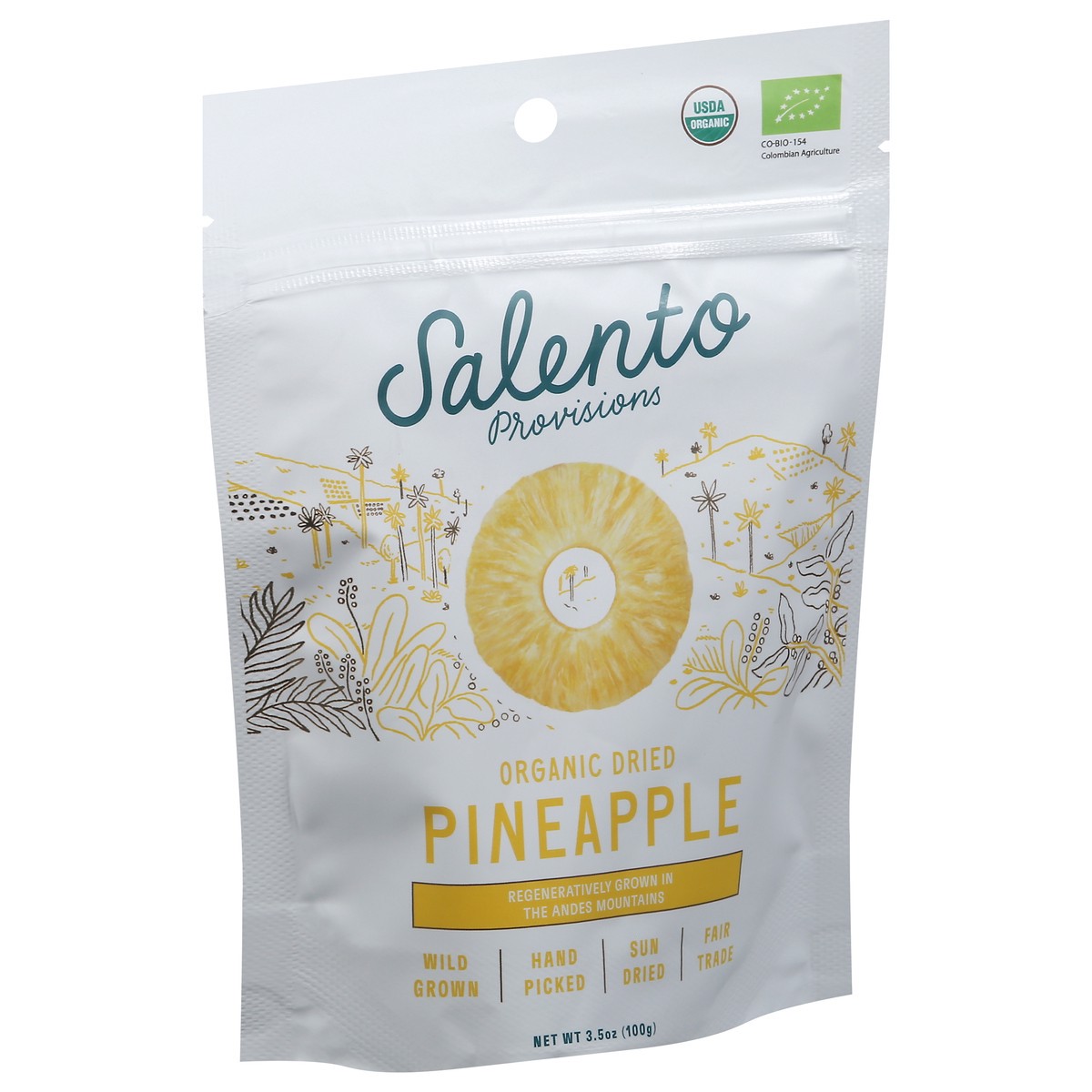 slide 5 of 13, Salento Provisions Organic Dried Pineapple 3.5 oz, 3.5 oz