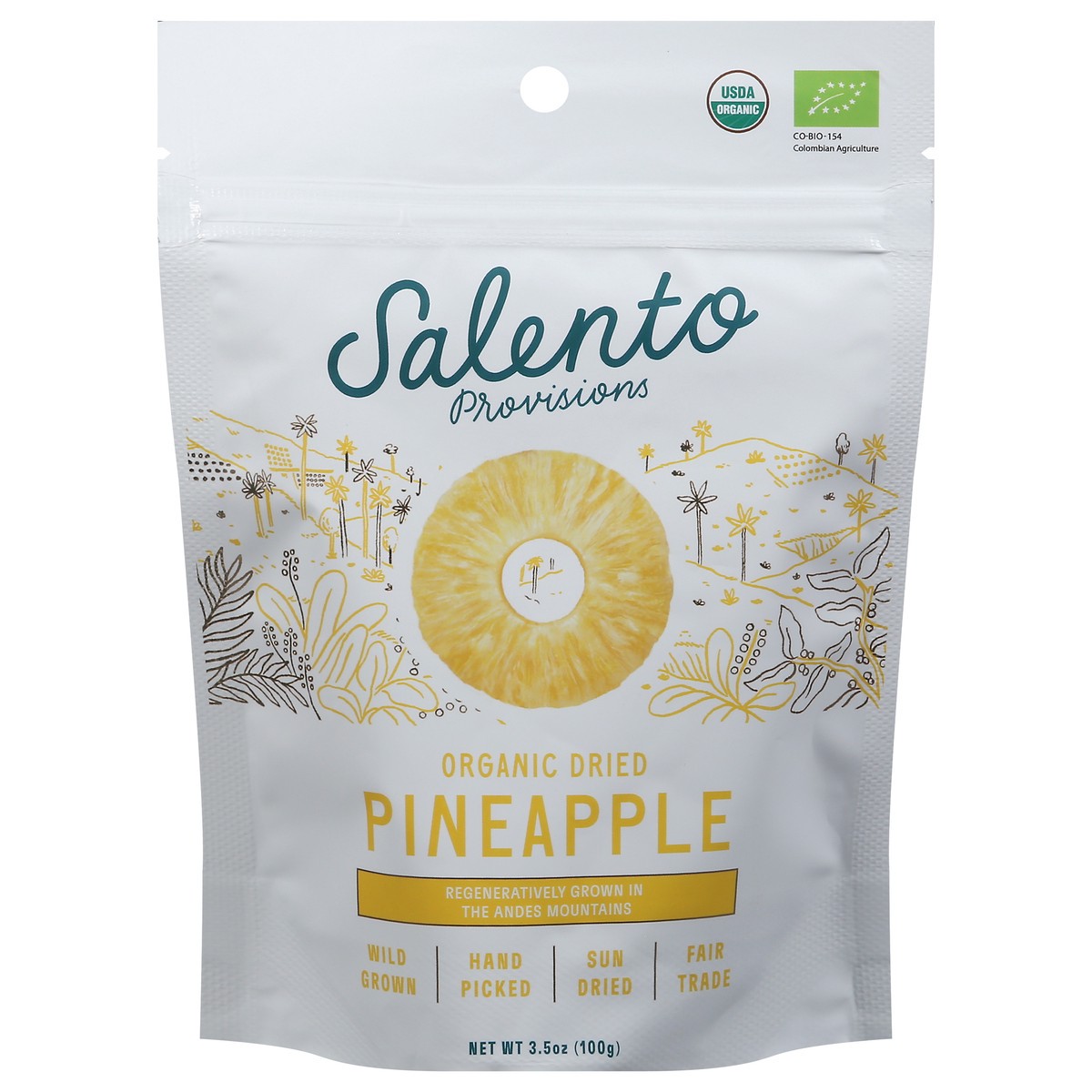slide 7 of 13, Salento Provisions Organic Dried Pineapple 3.5 oz, 3.5 oz