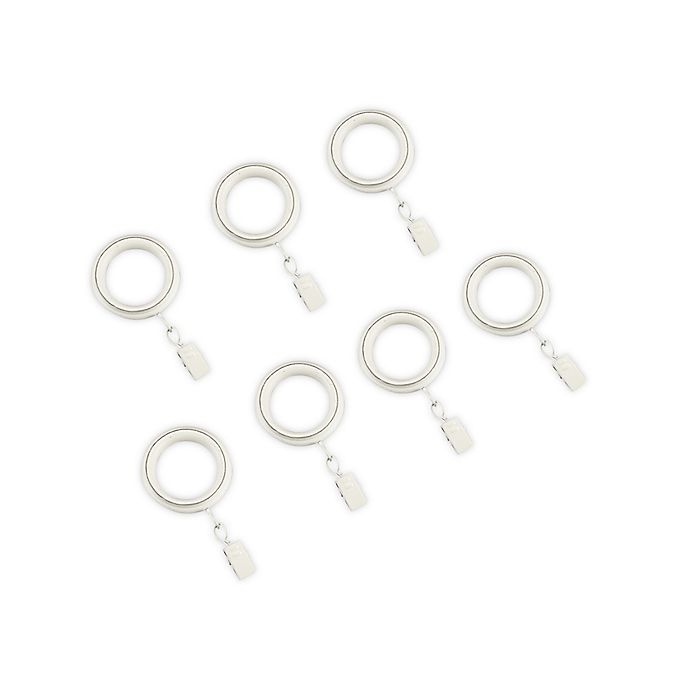 slide 1 of 1, Cambria Blockout Clip Rings - White, 7 ct