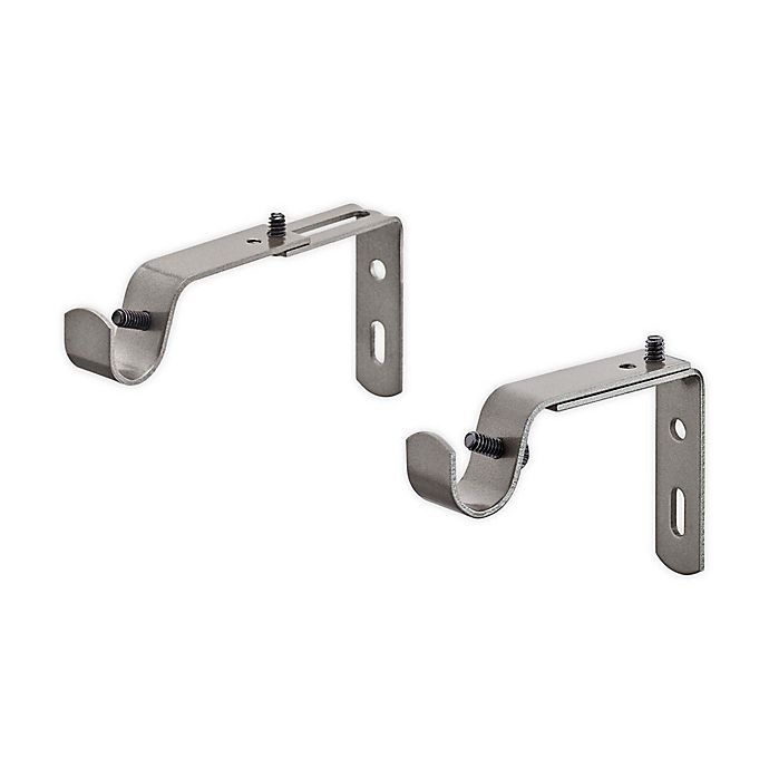 slide 1 of 1, Cambria Classic Steel Replacement Window Brackets - Graphite, 2 ct
