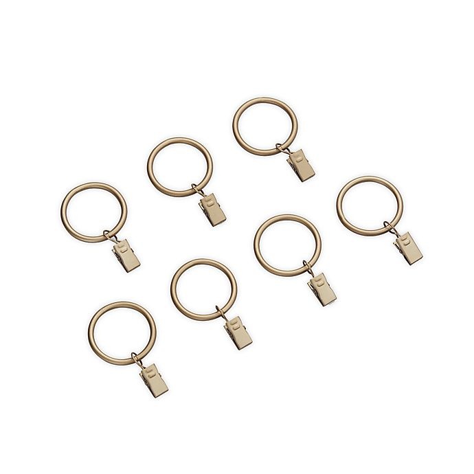 slide 1 of 1, Cambria LUXE Steel Clip Rings - Warm Gold, 7 ct