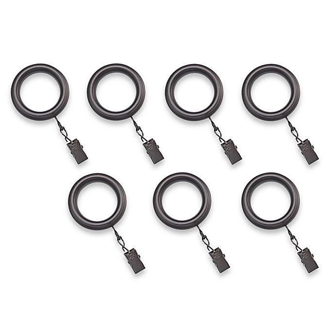 slide 1 of 1, Cambria Casuals Window Curtain Clip Rings, 7 ct