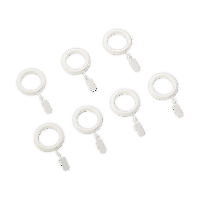 slide 1 of 1, Cambria Craft Clip Rings - White, 7 ct