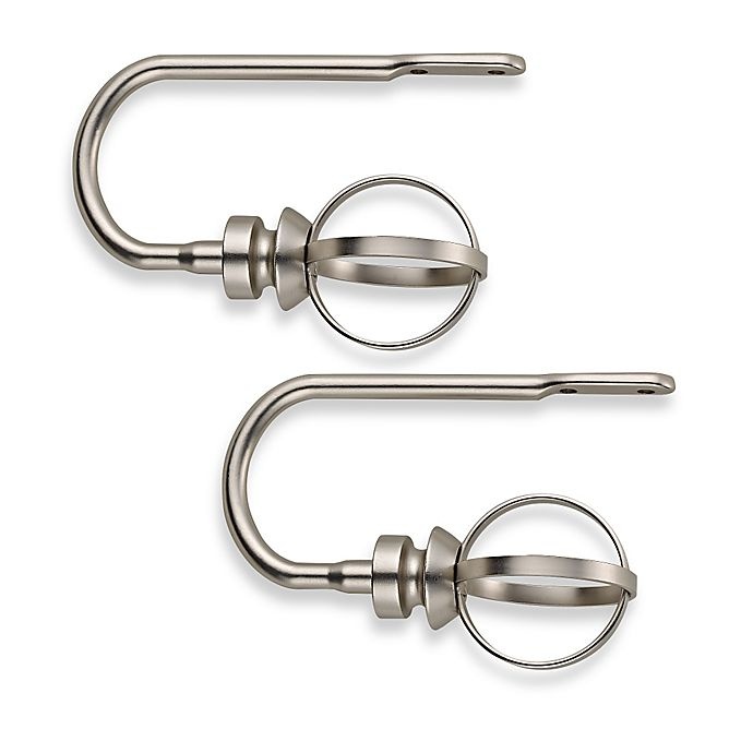 slide 1 of 1, Cambria Transitions Birdcage Hold Backs - Brushed Nickel, 2 ct