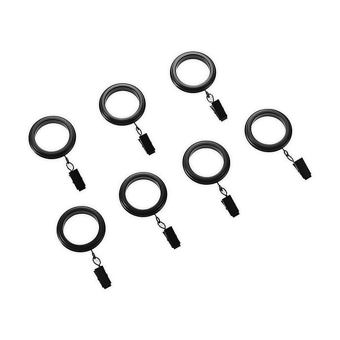 slide 1 of 1, Cambria Craft Clip Rings - Satin Black, 7 ct