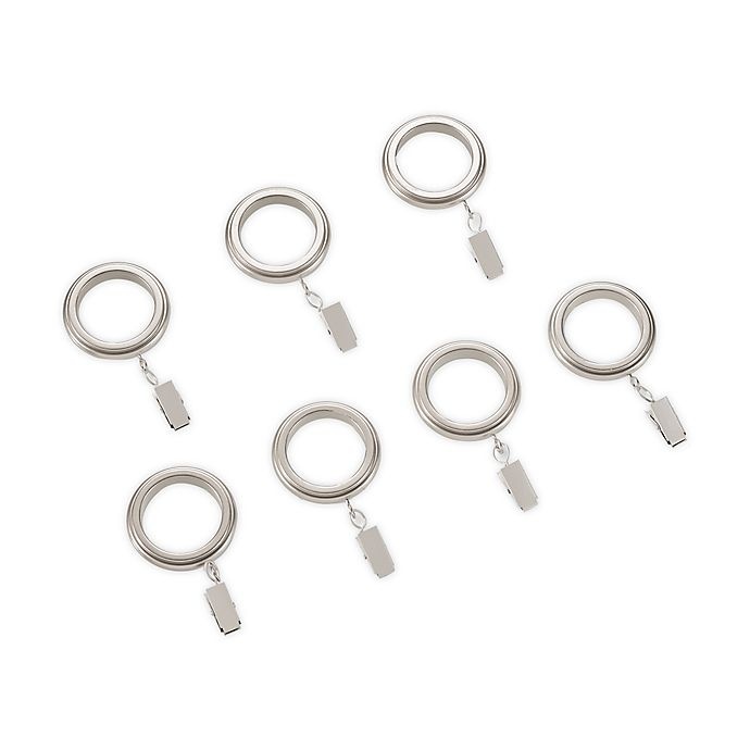 slide 1 of 1, Cambria Craft Clip Rings - Brushed Nickel, 7 ct