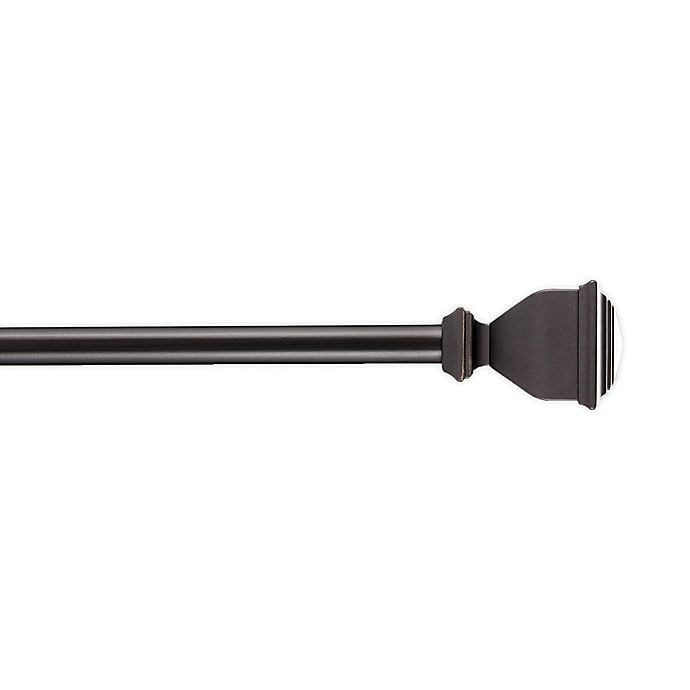 slide 1 of 1, Cambria Classic Napoleon 72to Curtain Rod Set - Matte Brown, 120 in